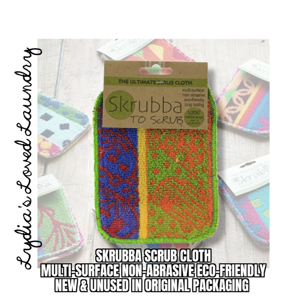 🌞 5/$20 Skrubba Scrub Cloth - New In Original Packaging - Reusable Scrubbies